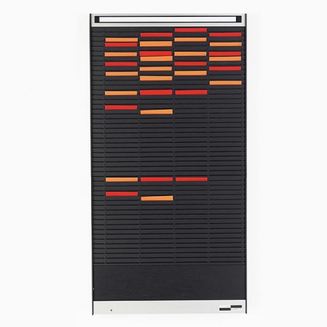 Klarity A6 Job Card Rack - 200 Pockets (4 Columns of 50)